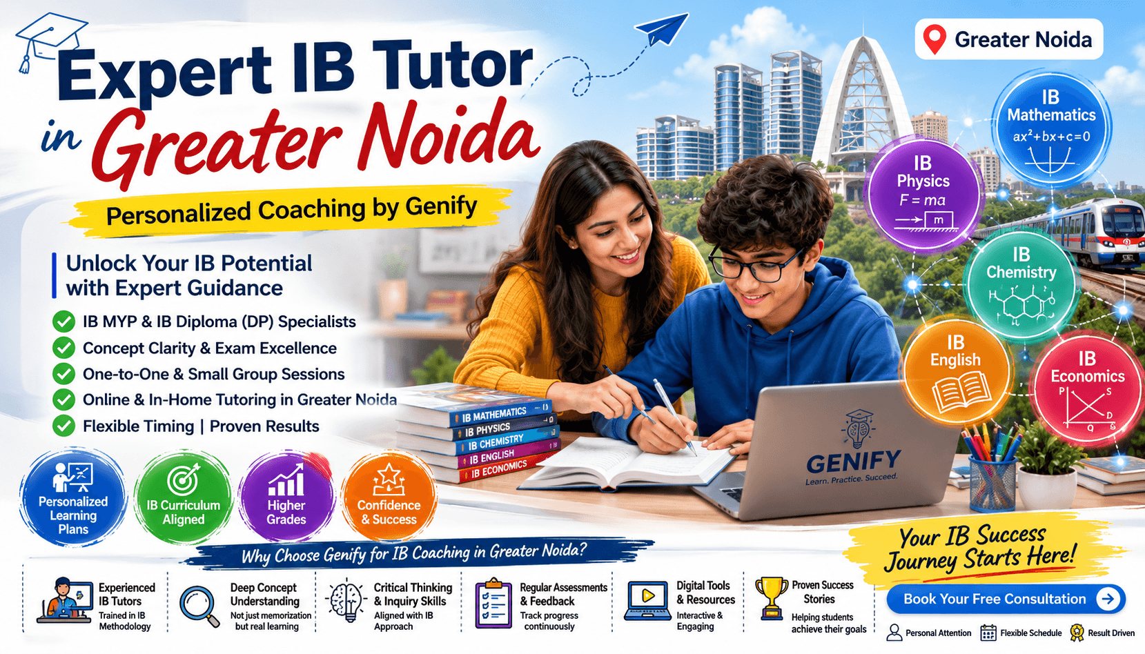 Expert IB Tutor in Greater Noida - Personalized Coaching by Genify