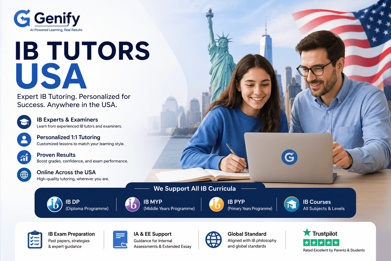 Expert IB Tutors USA - Personalized Online Genify Coaching